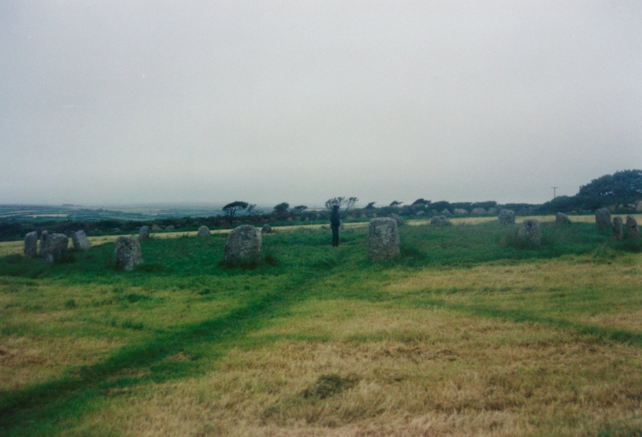 AandM at Celtic circle of stones 6-28-2000 2